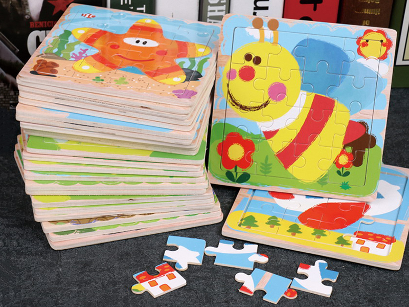 Wooden Animal Puzzle 16pcs