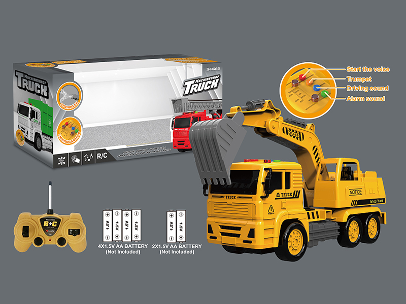 4CH R/C Excavating Machinery With Light And Voice