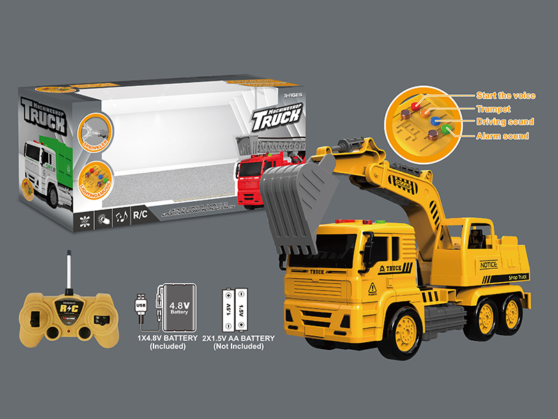 4CH R/C Excavating Machinery With Light And Voice