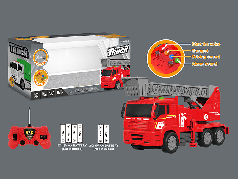 R/C Fire Rescue Ladder Truck With Voice