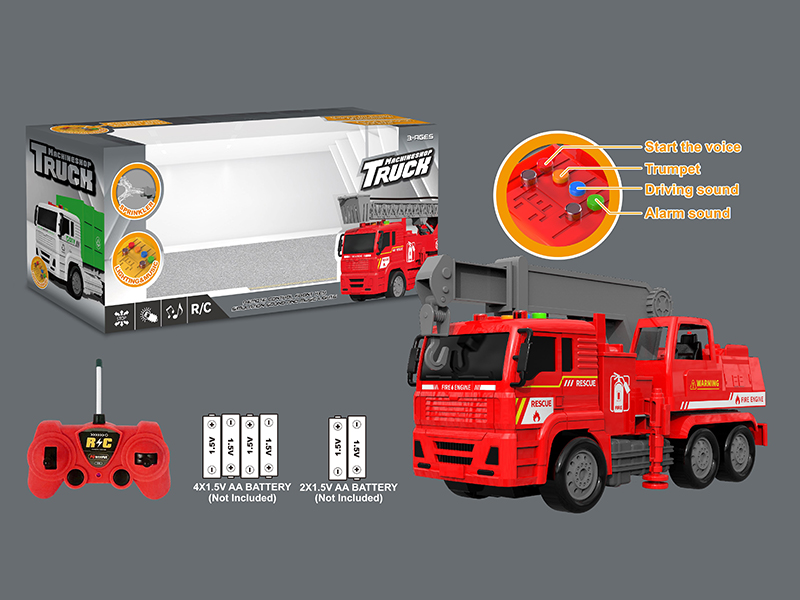 R/C Fire Jib Truck With Voice