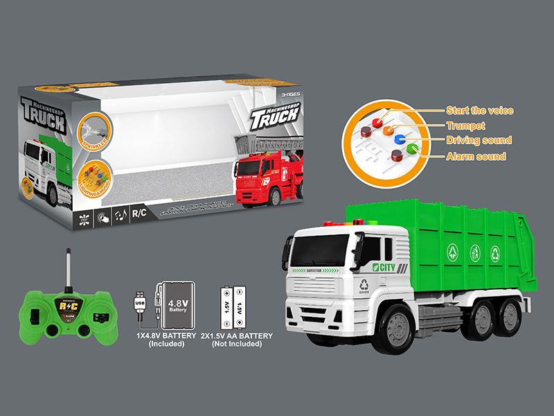 R/C Sanitation Garbage Truck With Voice