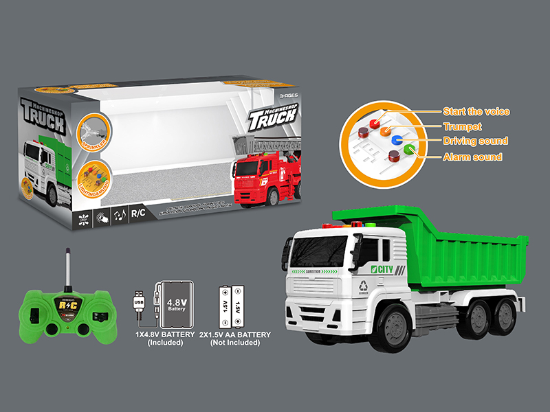 R/C Sanitation Square Bucket Truck With Voice