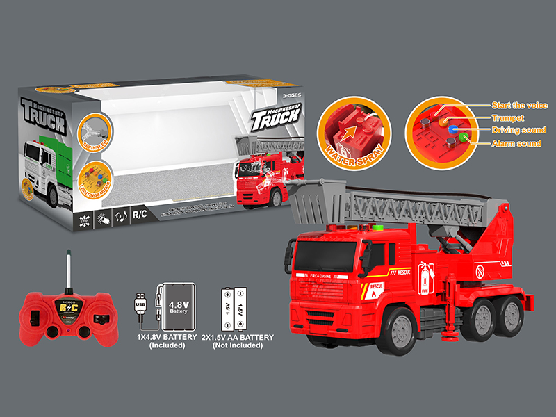 R/C Fire Rescue Vehicle With Water Spary And Voice