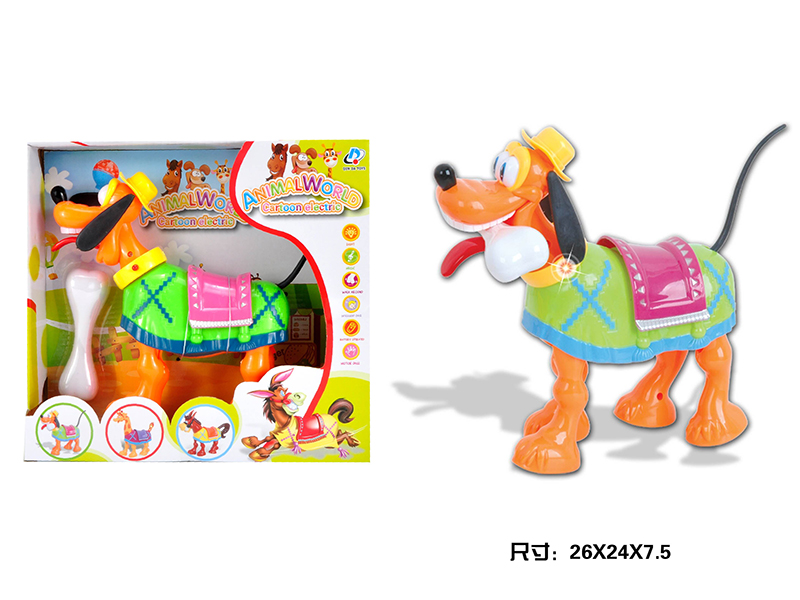 Cartoon B/O Dog With Light And Music