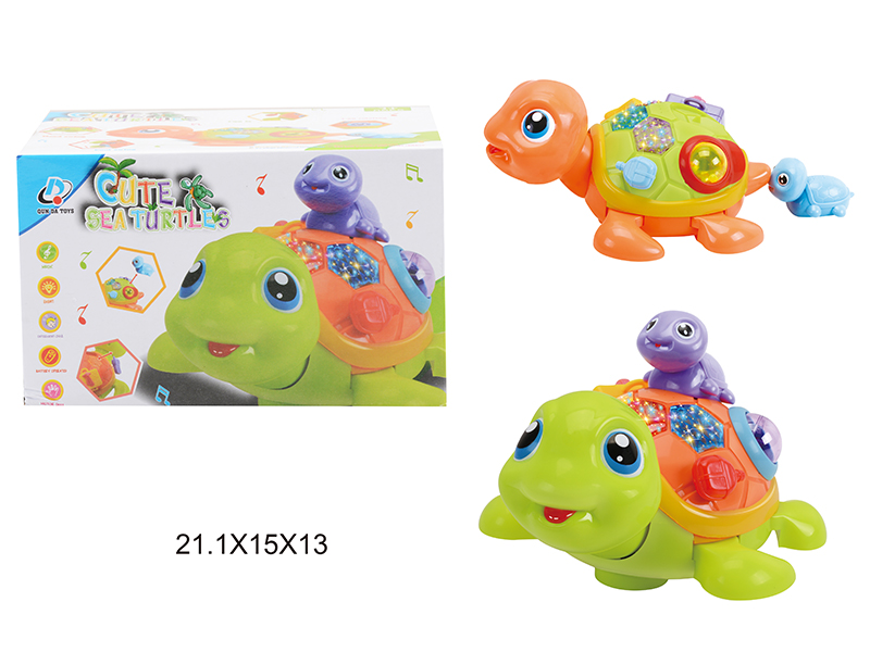 Cartoon Multifunctional B/O Turtle With Light And Music