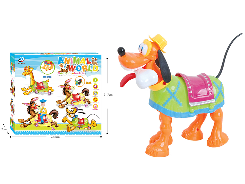 Cartoon B/O Dog With Light And Music