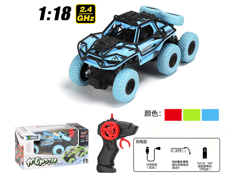 1:18 2.4G Remote Control Six-Wheel Climbing Car