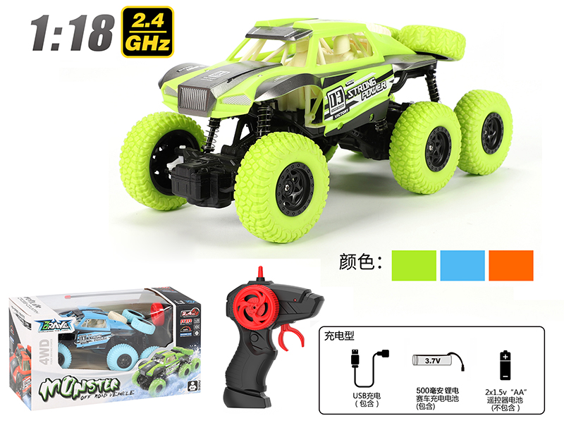 1:18 2.4G Remote Control Six-Wheel Climbing Car