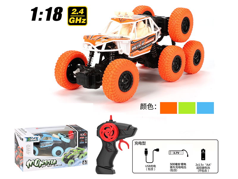 1:18 2.4G Remote Control Six-Wheel Climbing Car