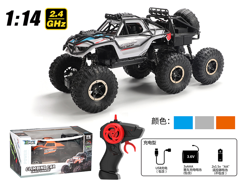 1:14 2.4G Remote Control Six-Wheel Climbing Car