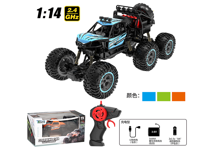 1:14 2.4G Remote Control Six-Wheel Climbing Car