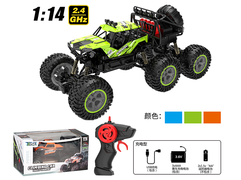 1:14 2.4G Remote Control Six-Wheel Climbing Car