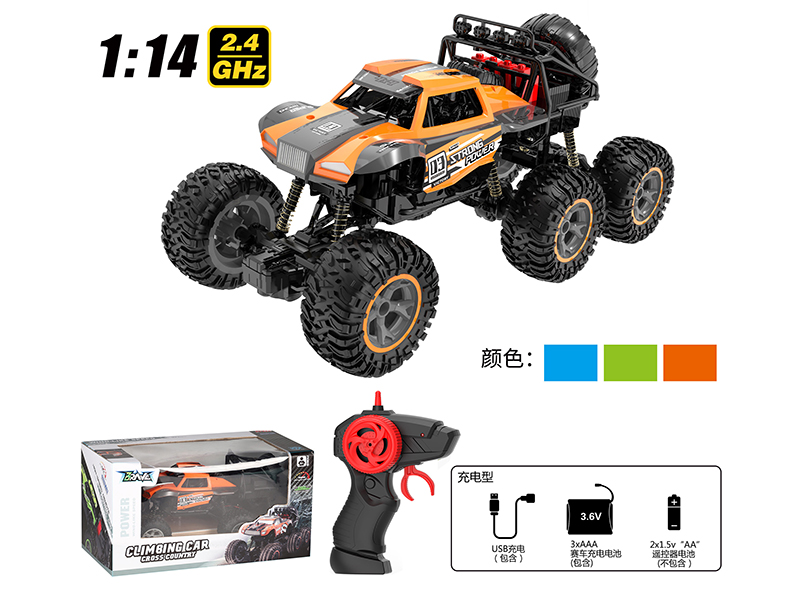 1:14 2.4G Remote Control Six-Wheel Climbing Car