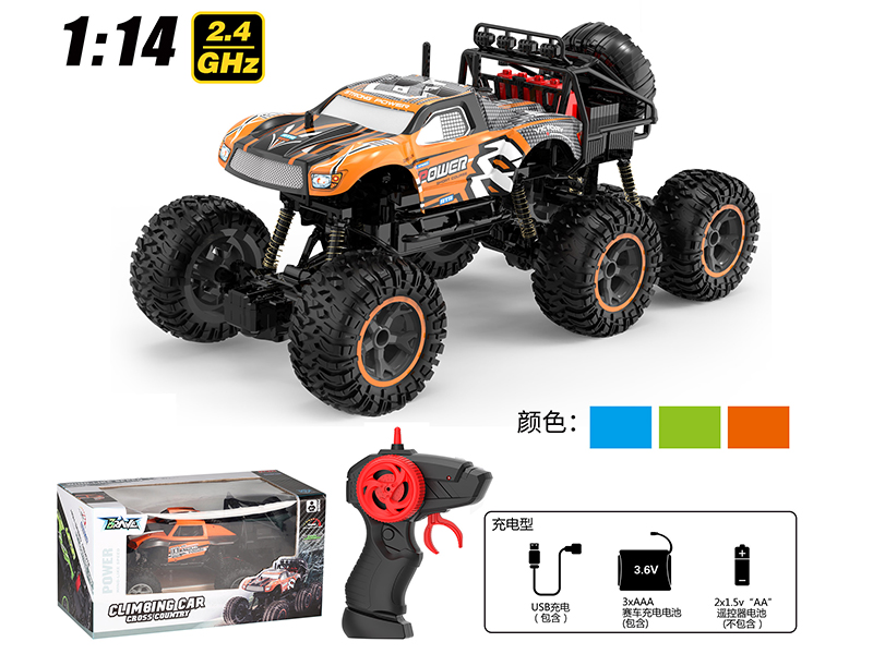 1:14 2.4G Remote Control Six-Wheel Climbing Car