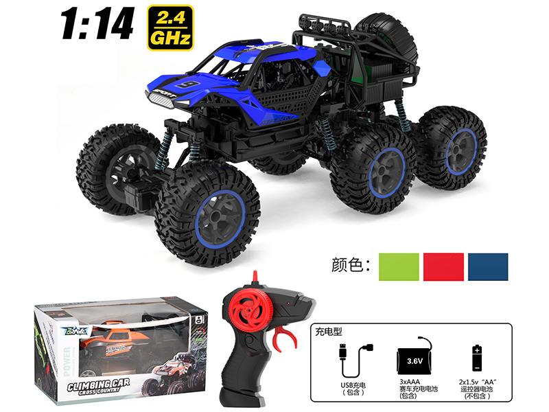 1:14 2.4G Remote Control Six-Wheel Climbing Car