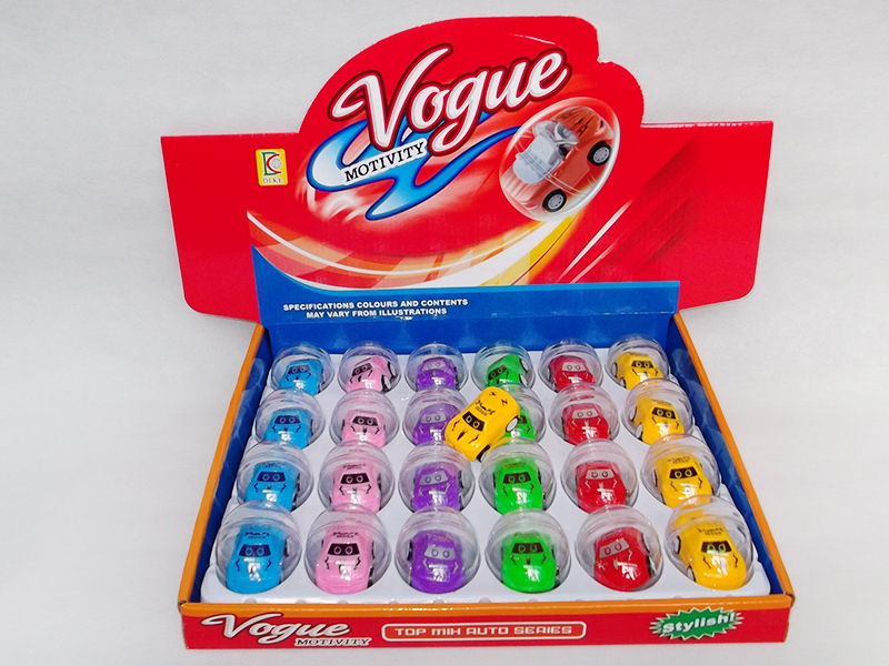 Solid Color Pull Back Car 24pcs