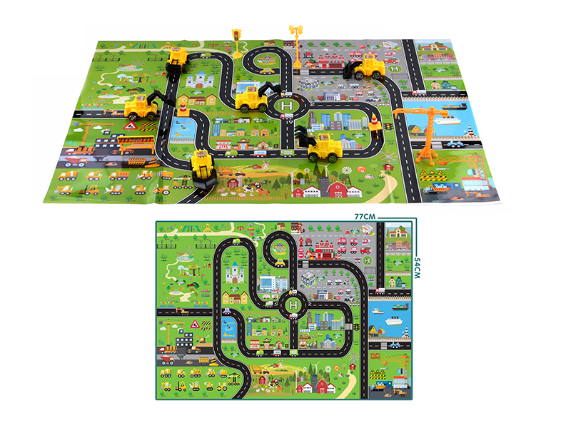 Urban Scence Simulation City Car Park