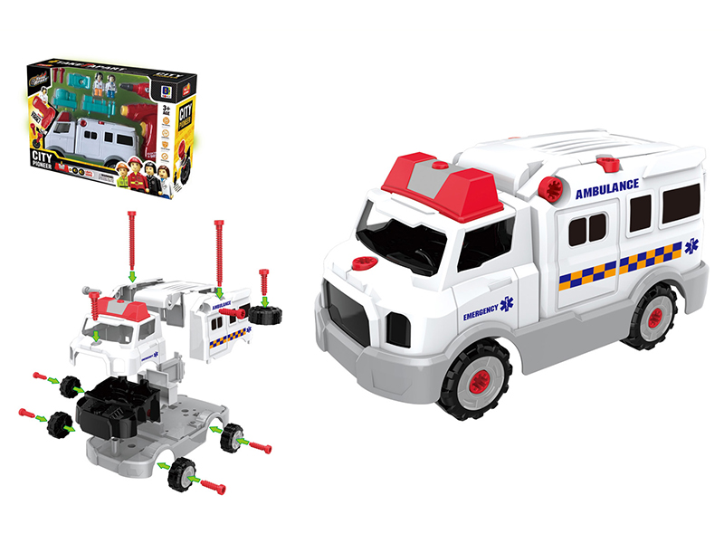 DIY Assembly Ambulance With Sound And Light