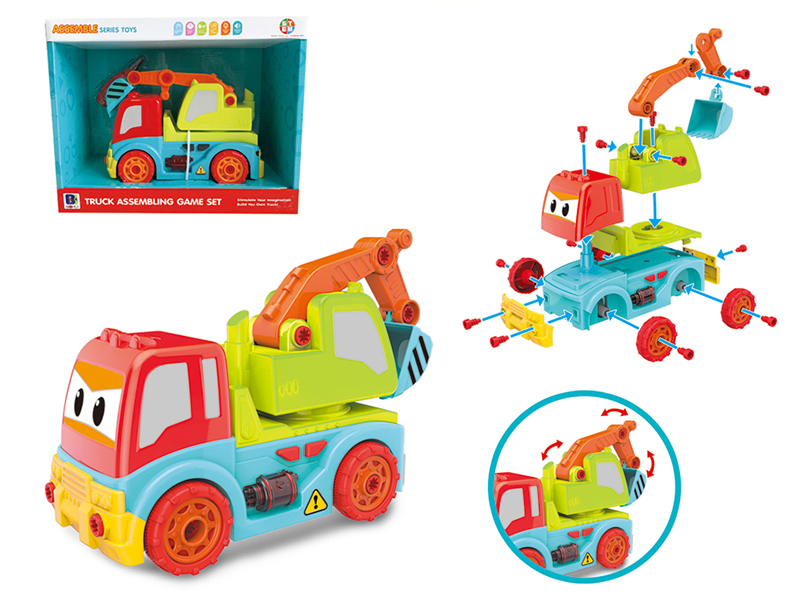 DIY Assembly Excavator With Sound,Light