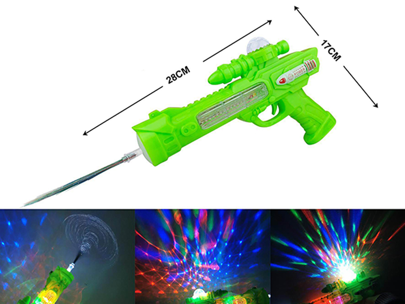 B/O Windmill Optical Fiber  Gun With Light And Music