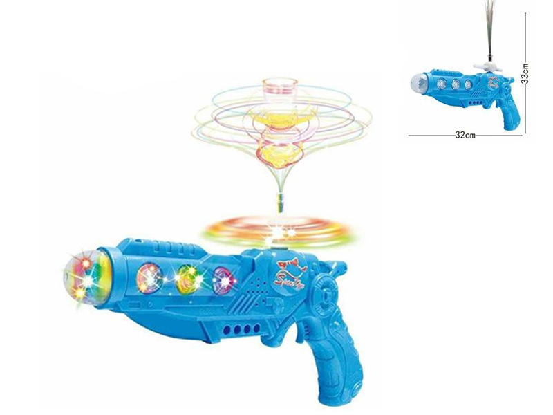 B/O Windmill Optical Fiber  Gun With Light And Music