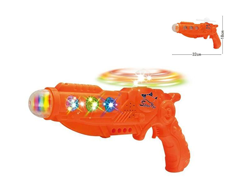 B/O Windmill Optical Fiber  Gun With Light And Music