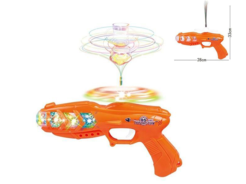 B/O Windmill Optical Fiber  Gun With Light And Music