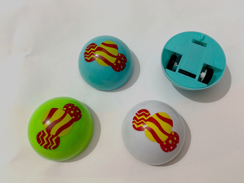 Easter Egg Semicircle Pull Back Car