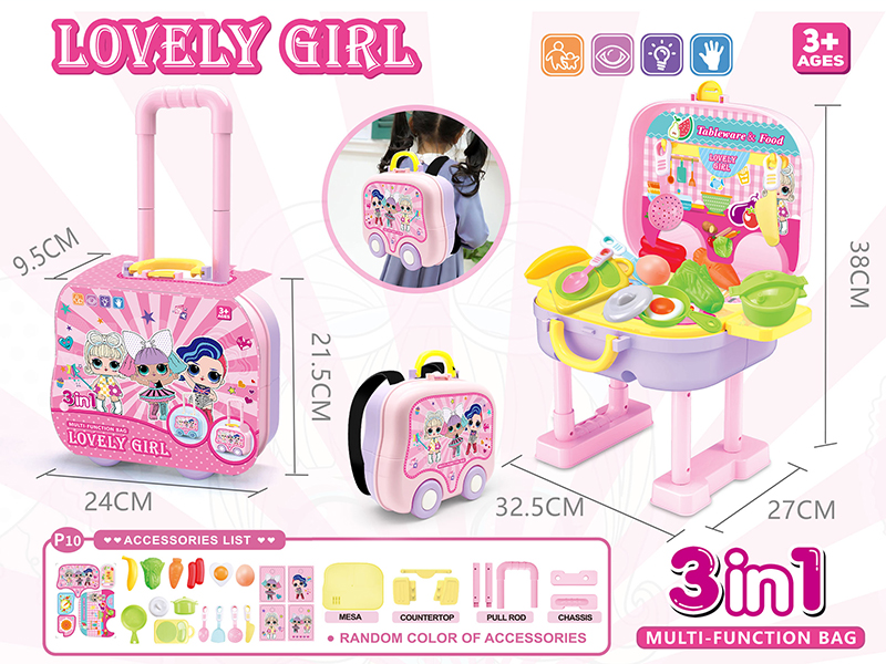 Surprise Doll LOL 3 In 1 Kitchen Multifunctional Bag