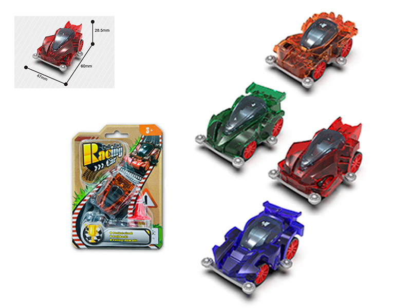 4WD Transparent Pull Back Car