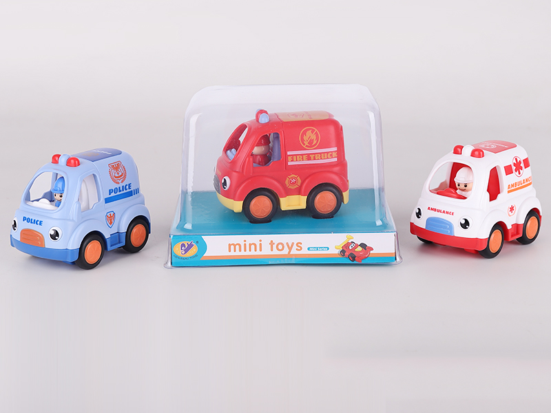 Cartoon Friction Rescue Car