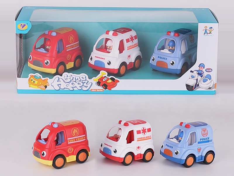 Cartoon Friction Rescue Car