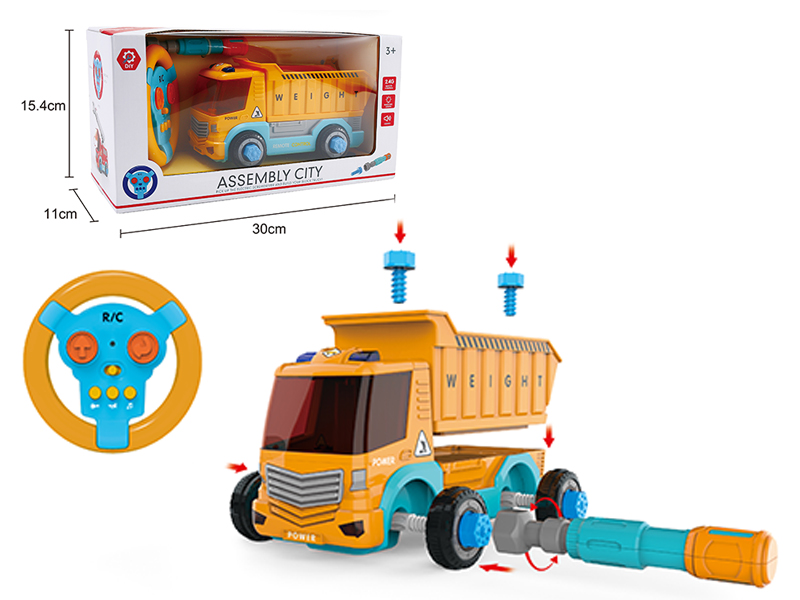 2.4G 2CH R/C Engineering Truck With Sound And Light