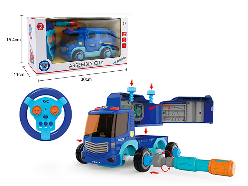 2.4G 2CH R/C  Police Car With Sound And Light