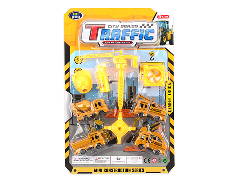Pull Back  Engineering Truck Set