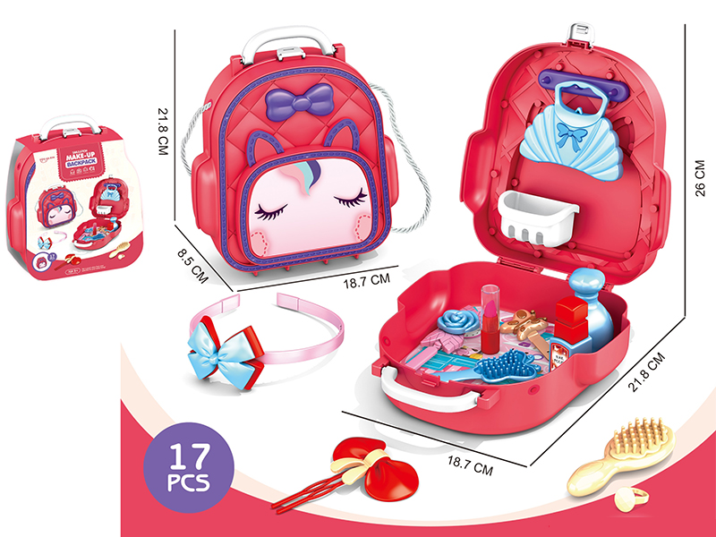 Simulation Make-Up Backpack 17pcs