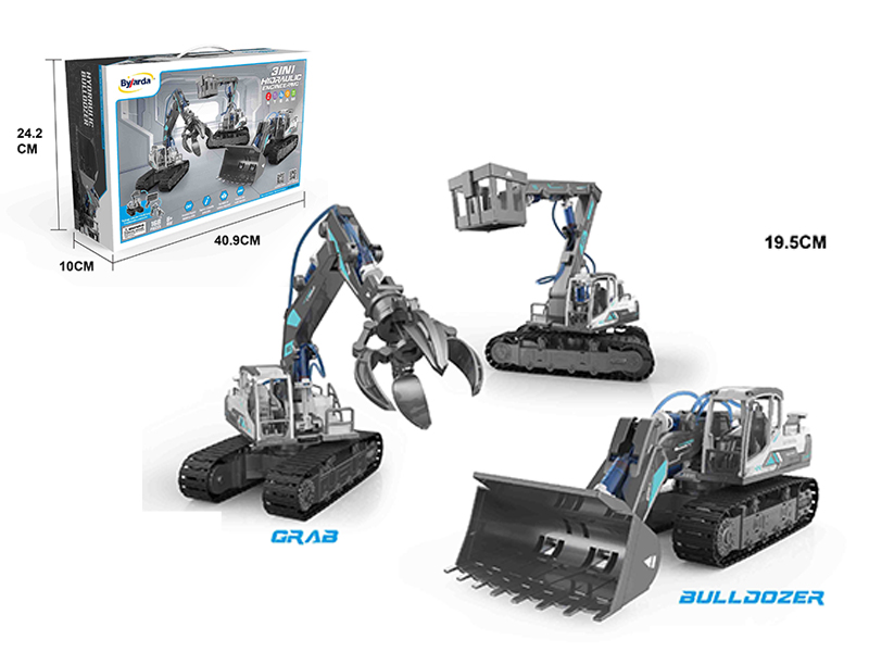 3 in 1 hydraulic Excavator-Bulldozer、Fire Climbing、Grab