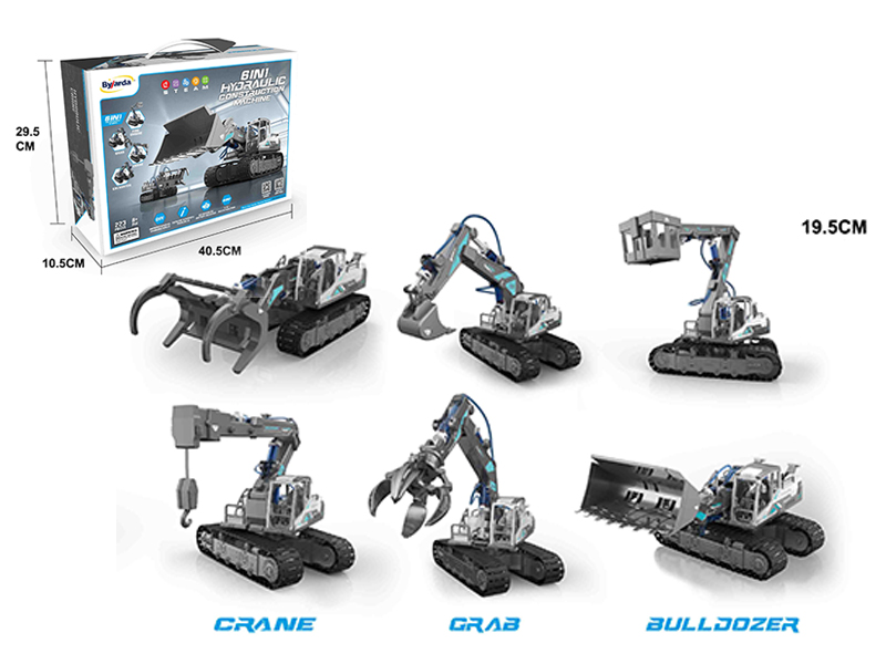 6 In 1 Hydraulic Excavator-Engineering Vehicle