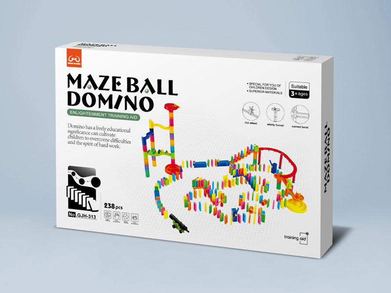 238PCS Maze  Ball Domino Building Blocks