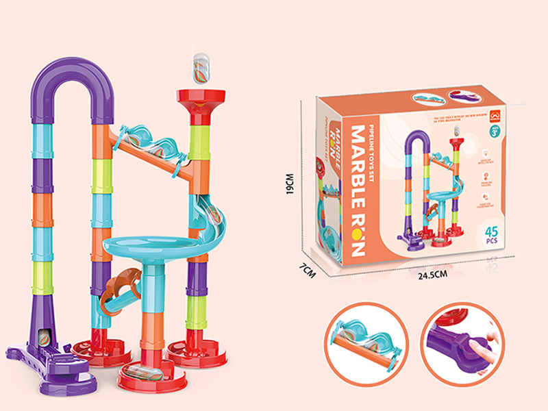 45PCS Pipeline Toys Set Marble Run