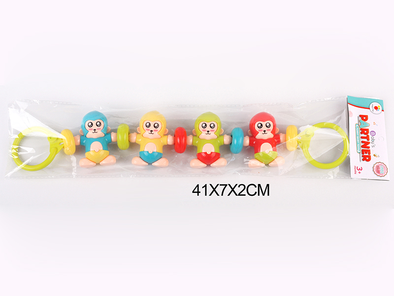 4 Baby Monkey Hand Bells