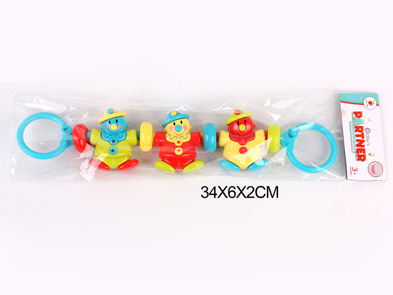 3 Baby Clown Hand Bells