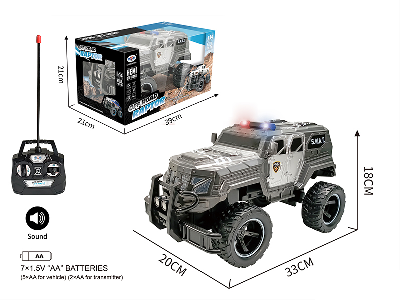 1:14 4CH Cross-Country Special Police Remote Control Car