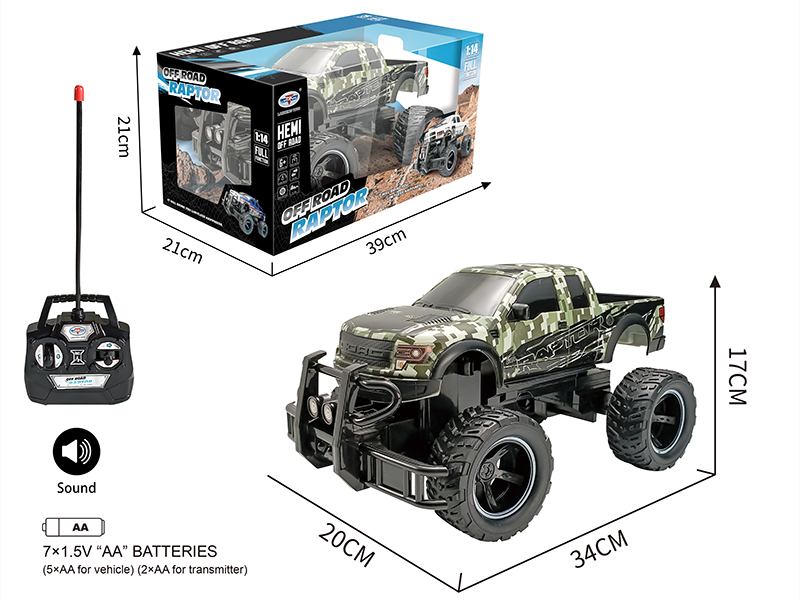 1:14 Ford Pickup 4CH Remote Control Car