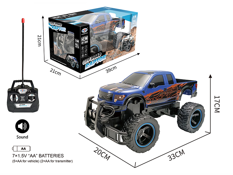 1:14 Ford F150 Pickup 4CH Remote Control Cross-Country Car