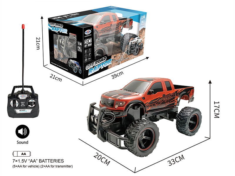 1:14 Ford F150 Pickup 4CH Remote Control Cross-Country Car