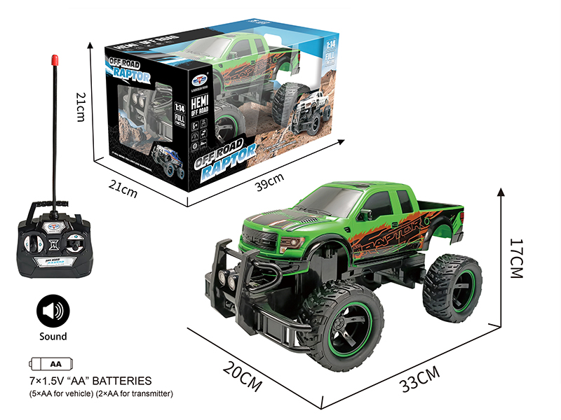 1:14 Ford F150 Pickup 4CH Remote Control Cross-Country Car