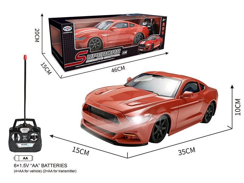 1:14 Ford Mustang 4CH Remote Control Car