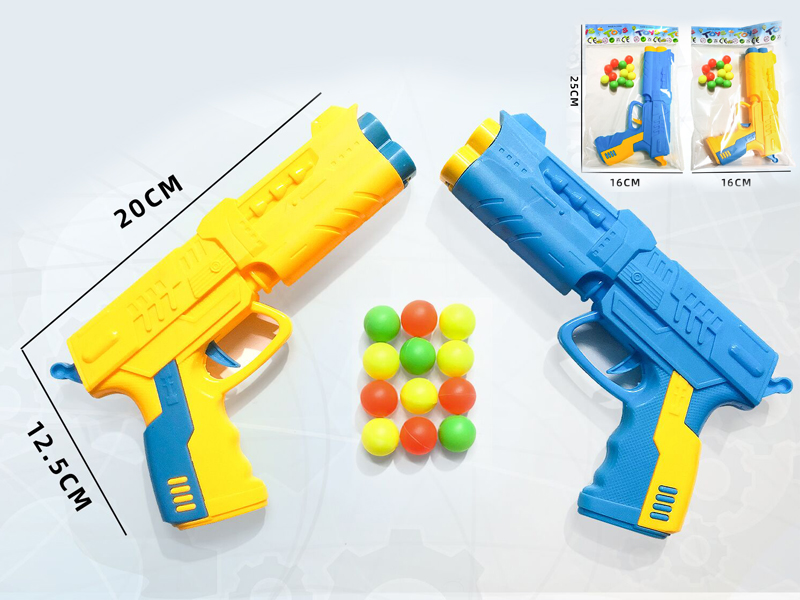 Soft Bullet Gun + 8 Table Tennis